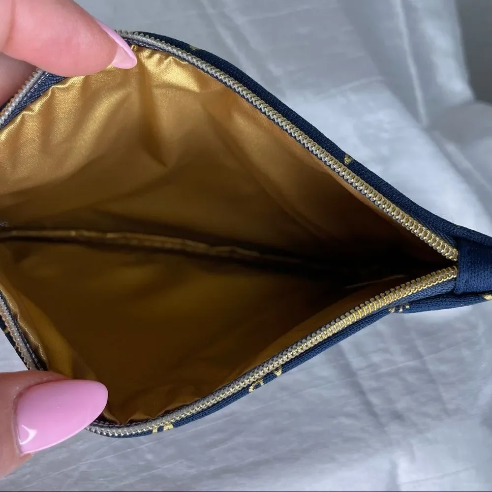 Ipsy 2 bags, Purple With Black Hearts and Constellation Blue With Gold Stars
